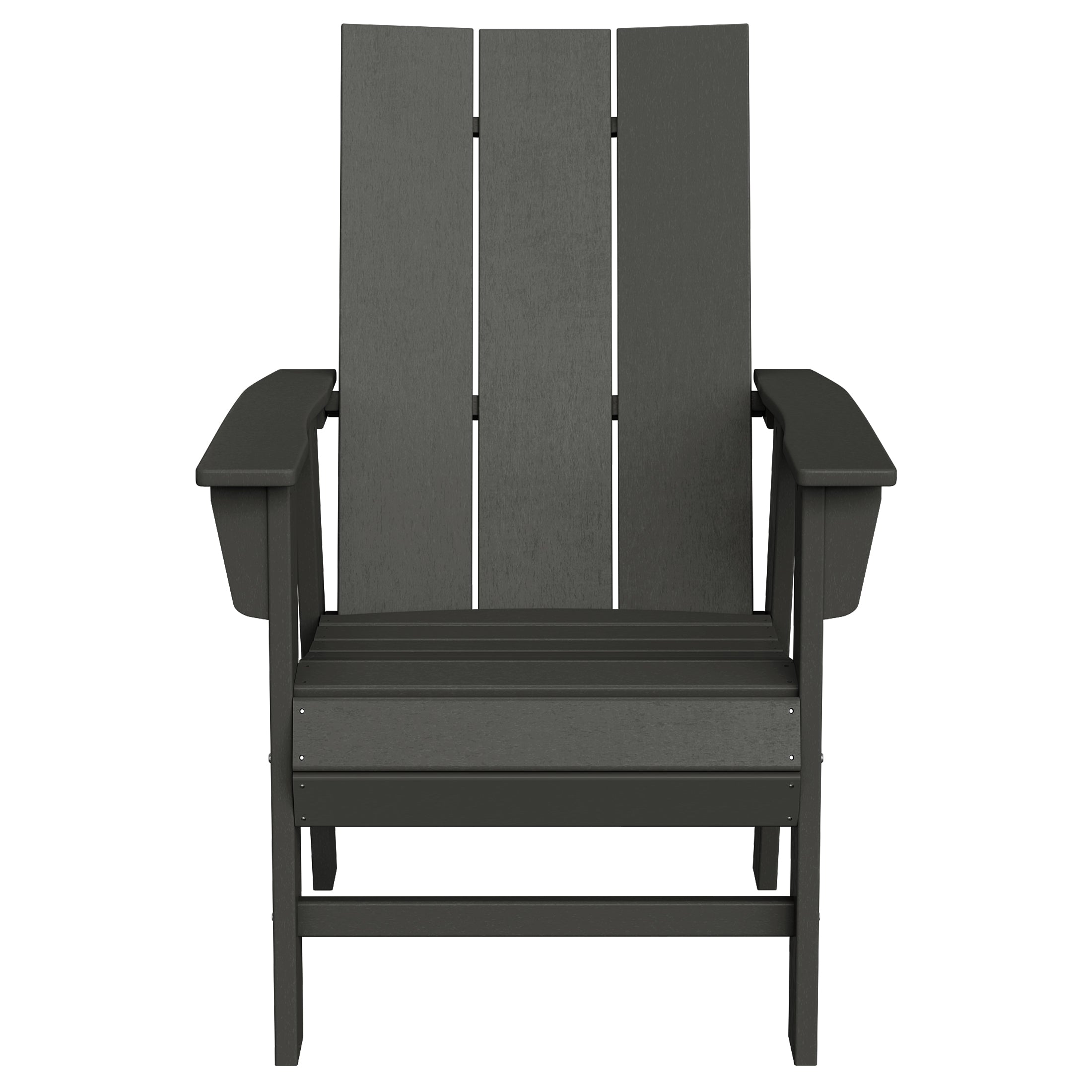 Ashore Outdoor Patio HDPE Plastic Modern Adirondack Dining Chair