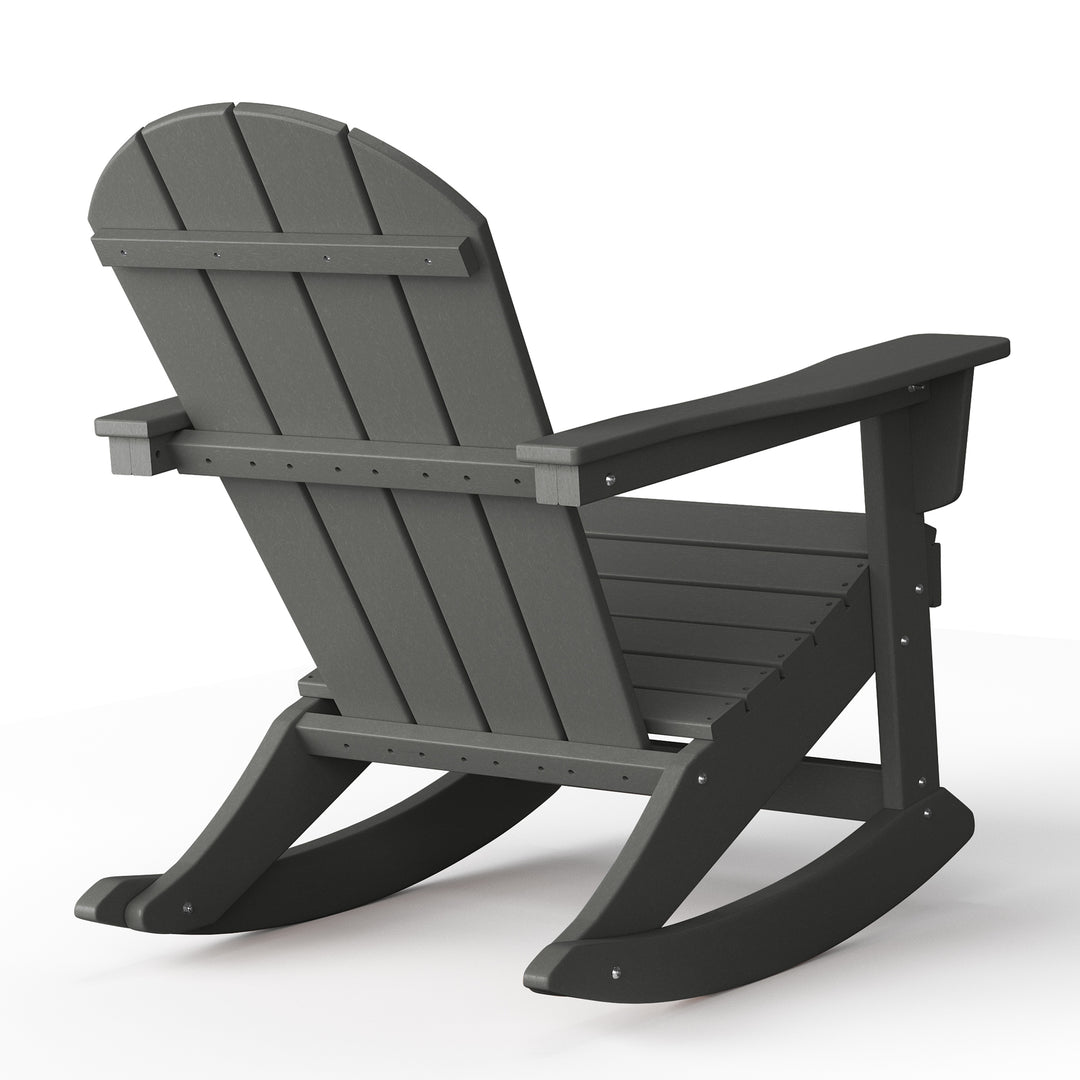Malibu 2 piece set Outdoor / Patio Poly Adirondack rocking chairs ( 2 seater )