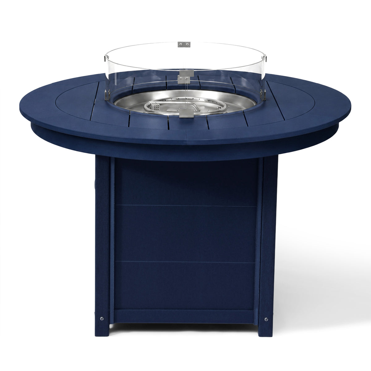 Helios 47" Modern Outdoor Patio Propane Gas Round Fire Pit Table