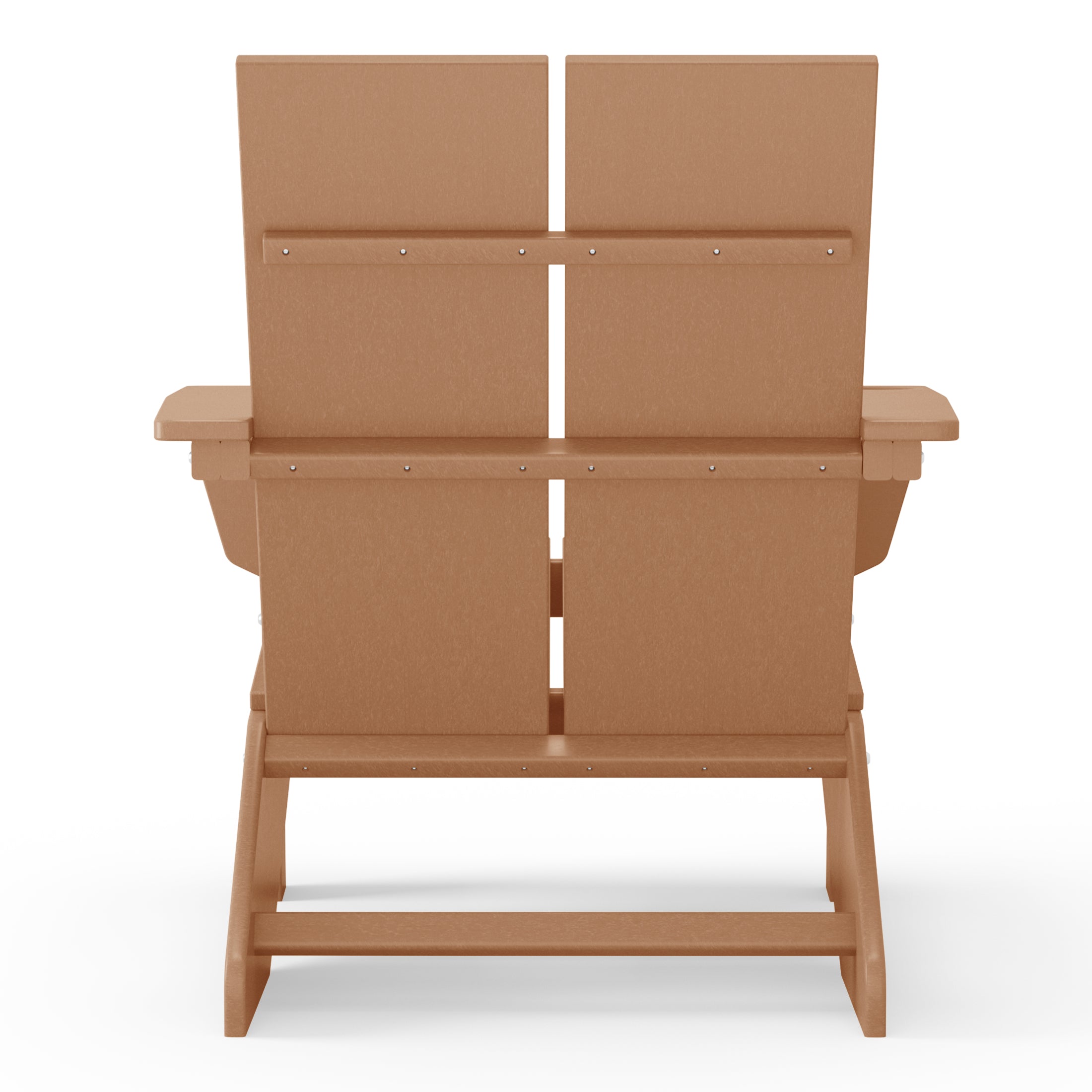 Riviera Outdoor HDPE Modern Adirondack Chair with Cup Holder