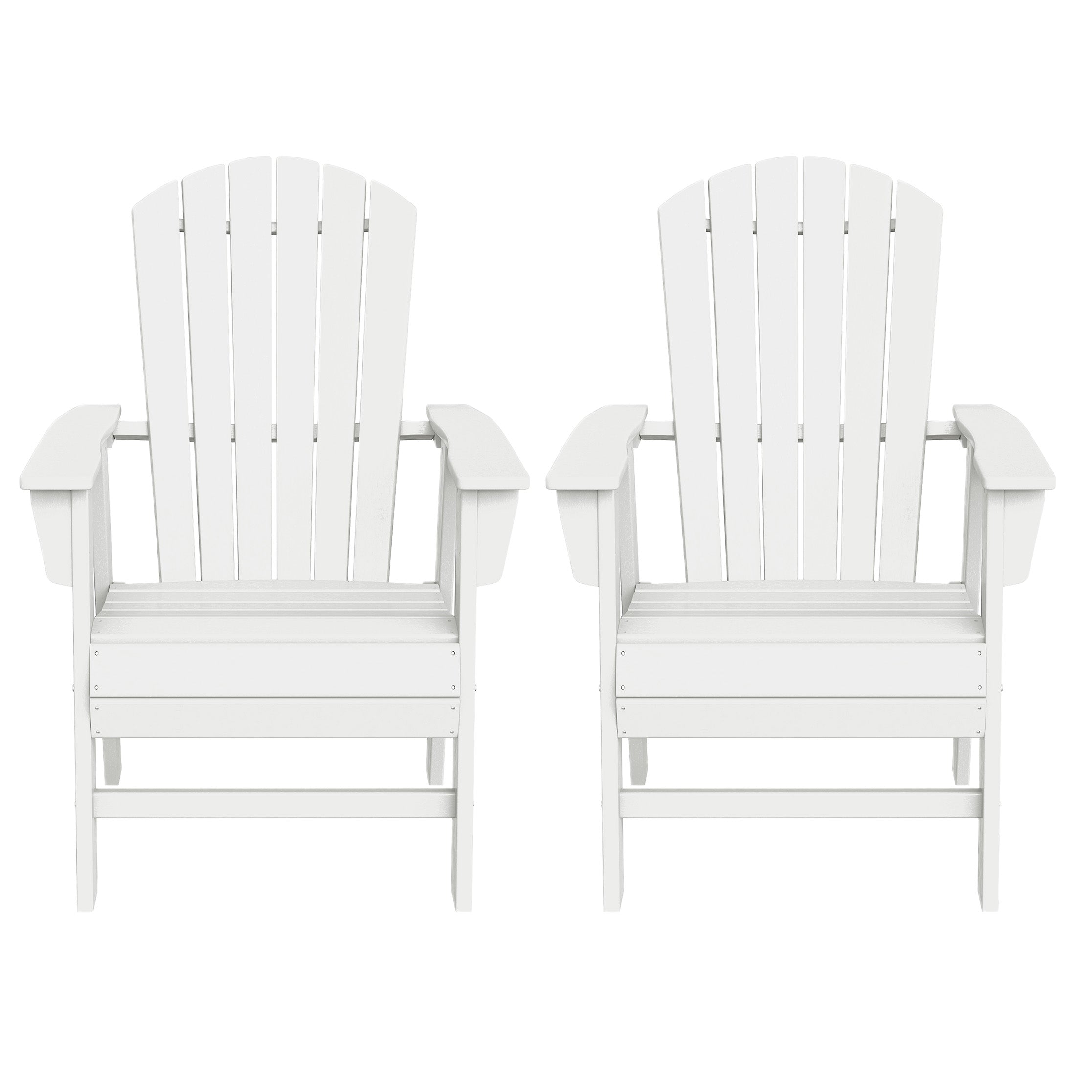 Dylan Outdoor Modern HDPE Adirondack Patio Dining Chairs (Set of 2)