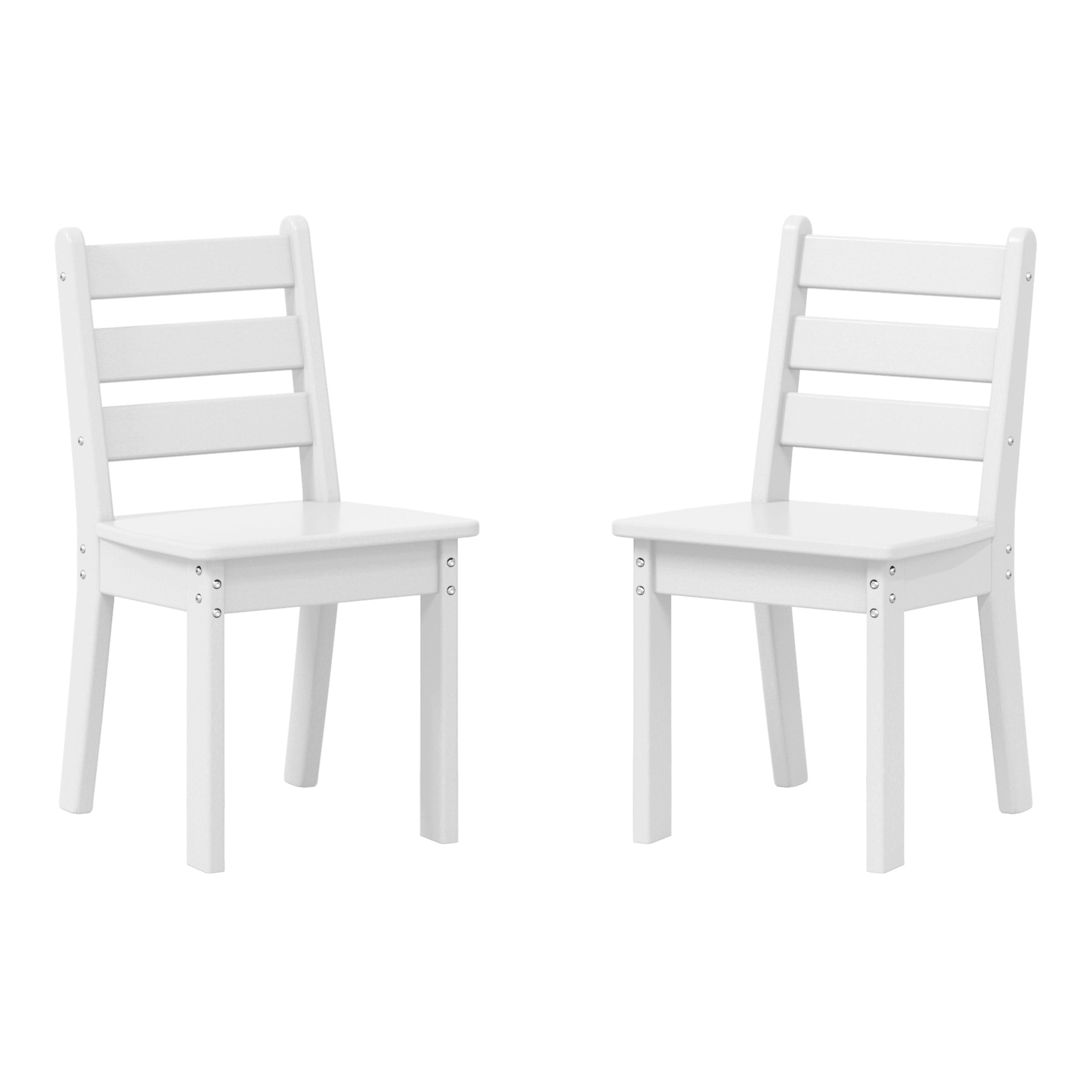 Treehouse Outdoor HDPE Kids Plastic Toddler Dining Chair (Set of Two)