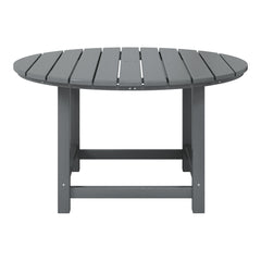 Malibu Kids Outdoor Patio Furniture HDPE 38" Wide Round Dining Table