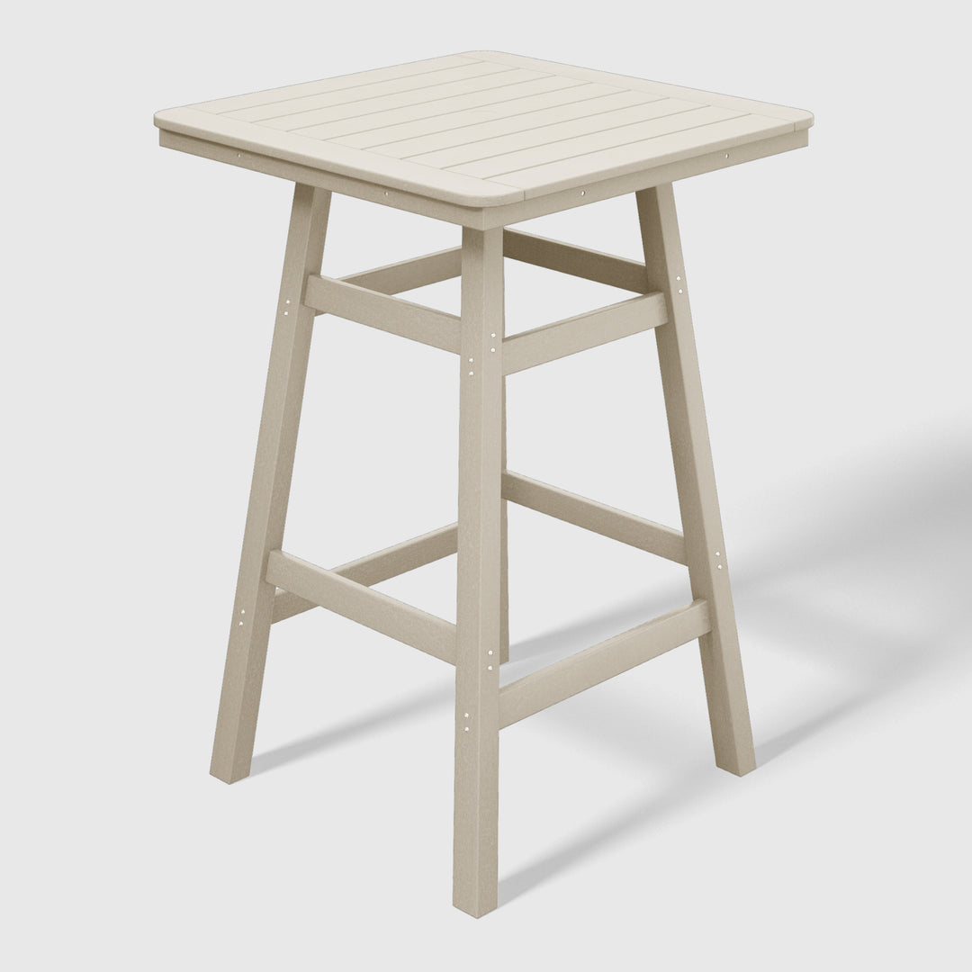 Malibu 5-Piece HDPE Outdoor Patio Dining Bar Bistro Table Set with Bar Stools