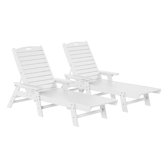 Malibu Poly Reclining Chaise Lounge (Set Of 2)