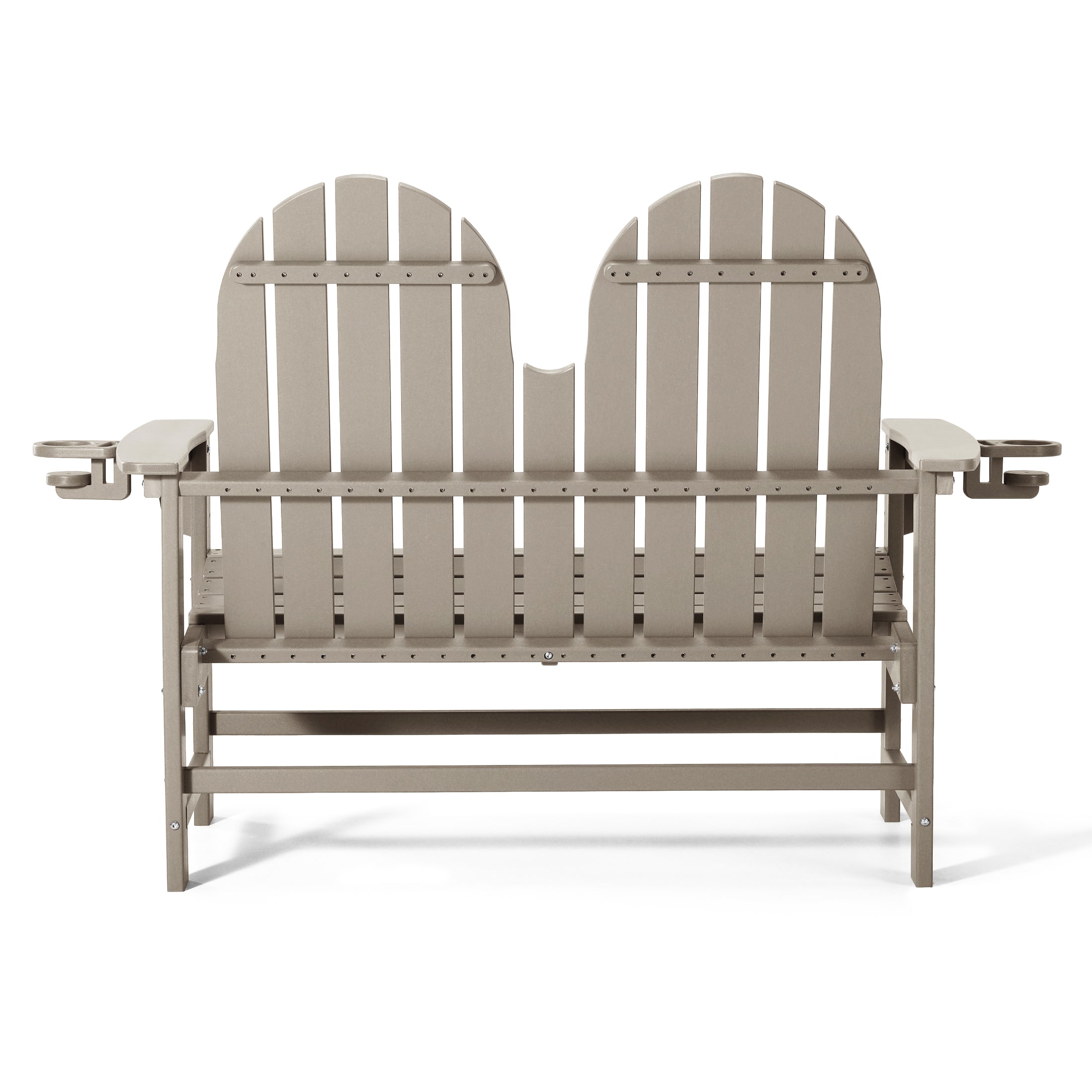 St. Augustine Outdoor Patio 49" HDPE Adirondack Garden Bench