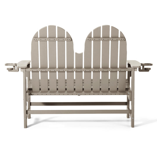 St. Augustine Outdoor Patio 49" HDPE Adirondack Garden Bench