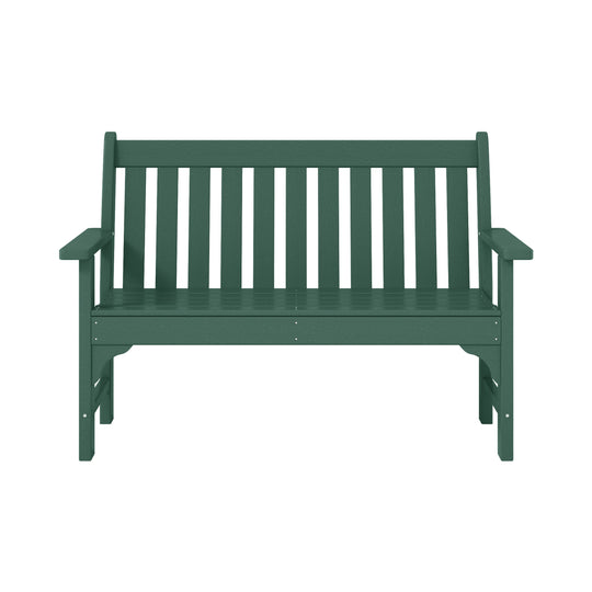 Malibu Outdoor 2-Person All-Weather HDPE Front Porch Garden Bench