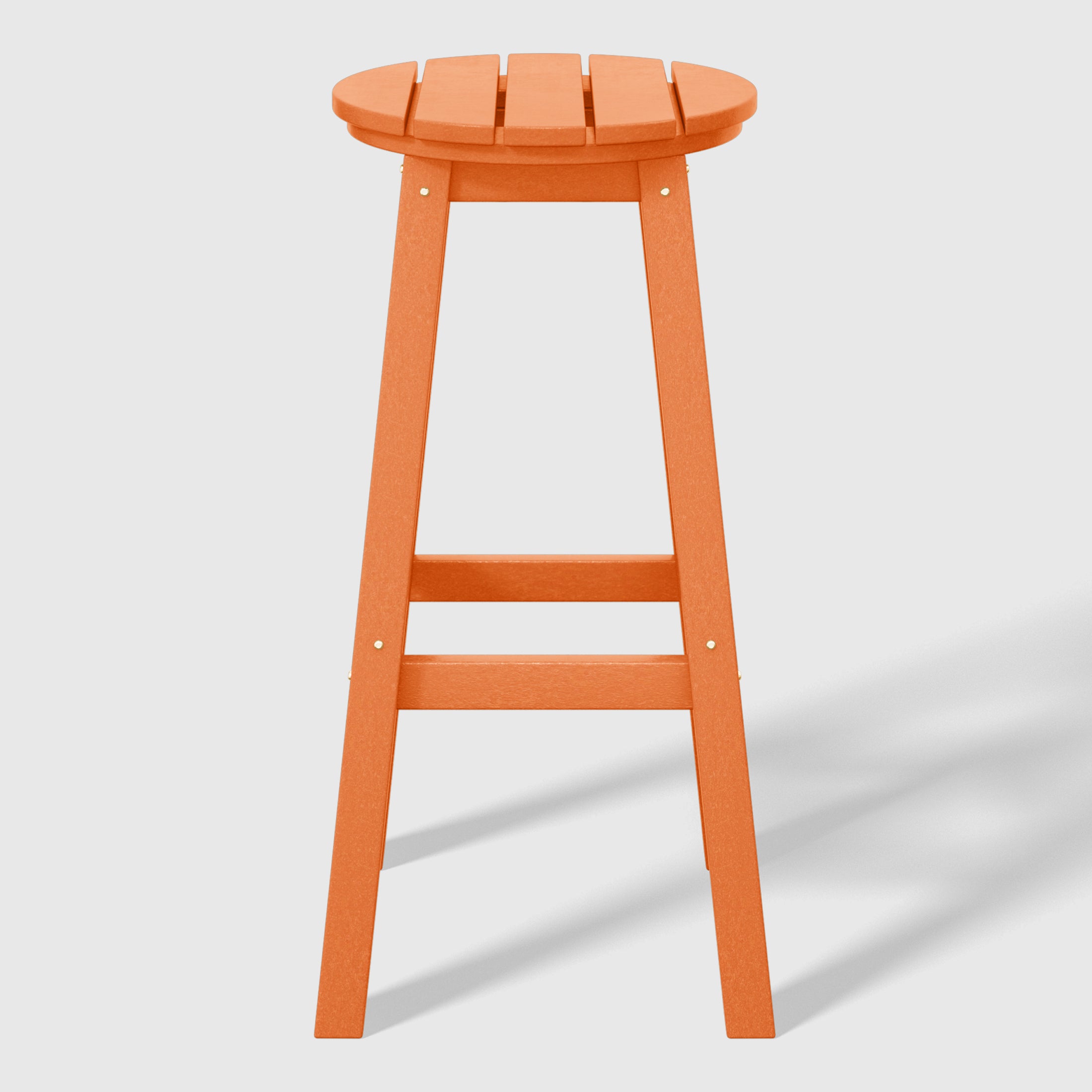 Malibu 29" HDPE Outdoor Patio Round Bar Stool Set of 2