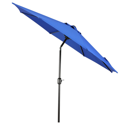 Paolo 9 ft. Patio Table Umbrella with Black color round free standing weight base kit