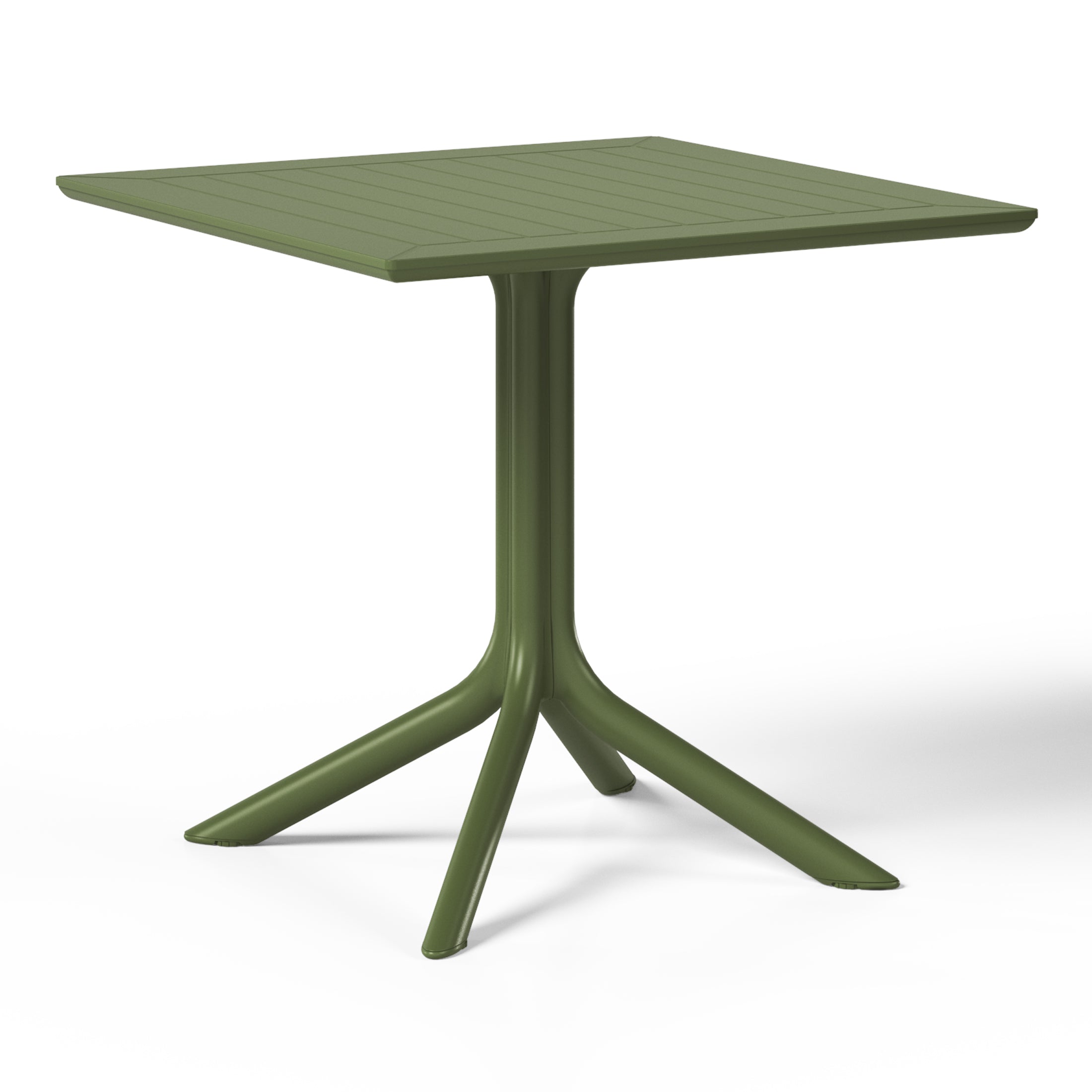 Playa 31.5" Square Outdoor Plastic Resin Patio Dining Table for 4