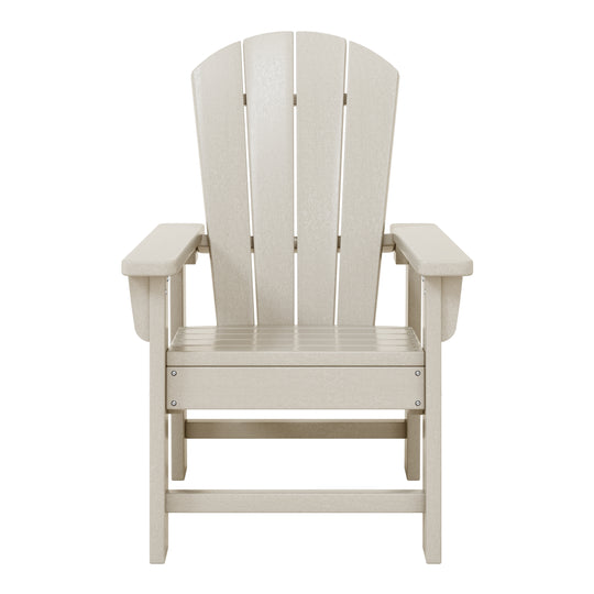 Malibu Kids Outdoor HDPE Adirondack Plastic Patio Chair