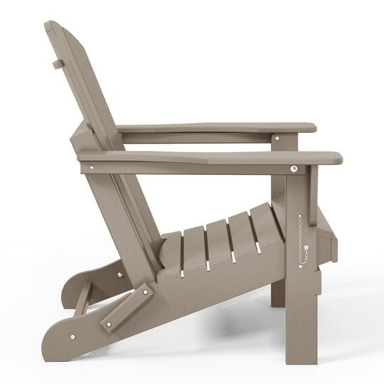 Malibu 4-Piece set outdoor folding Poly Adirondack chair