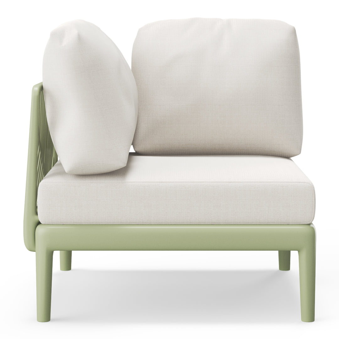 Playa Modern Outdoor Polypropylene Resin Deep Seating Sectional Corner Chair