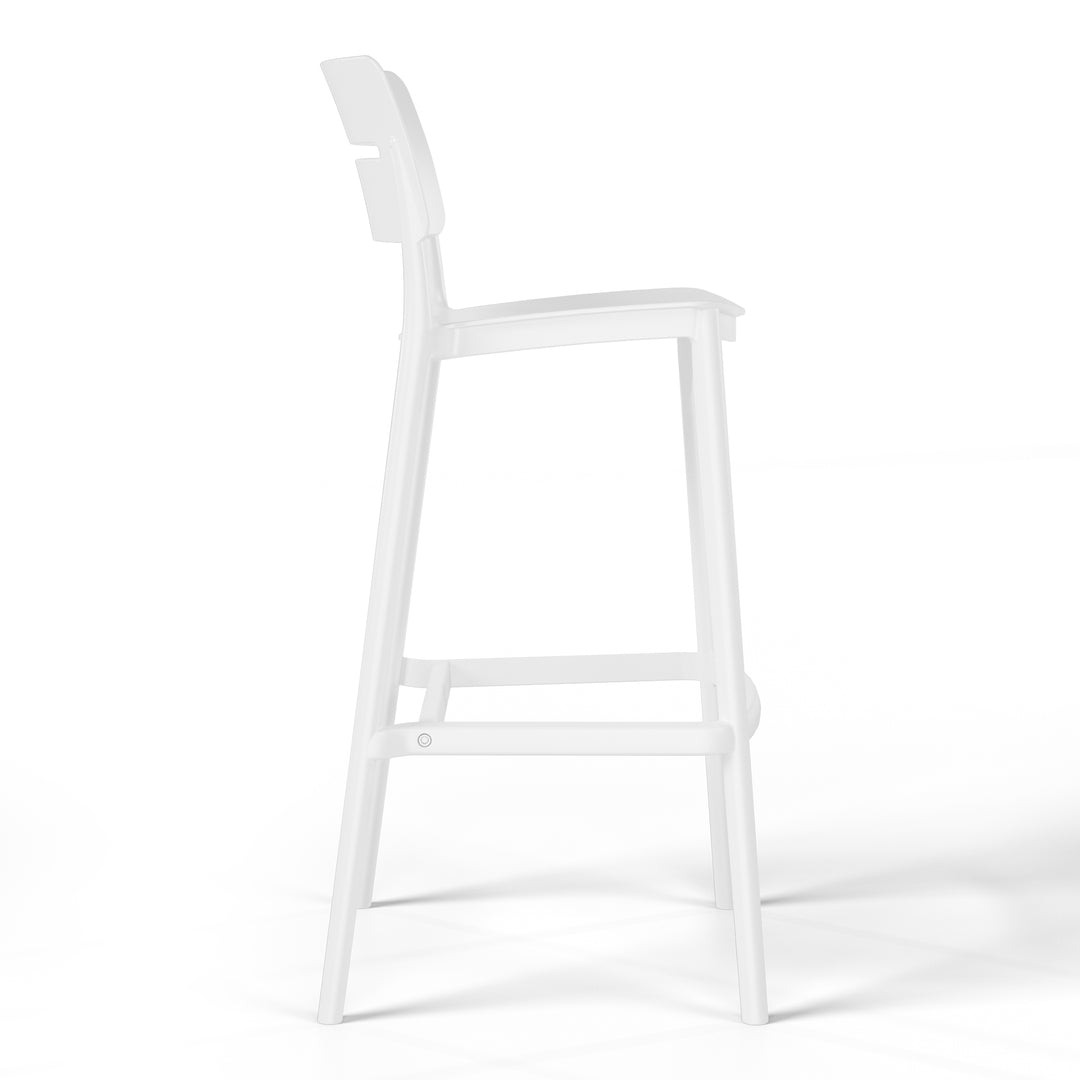 Playa 3-Piece Outdoor Adjustable Round Bar Height Patio Table Dining Set