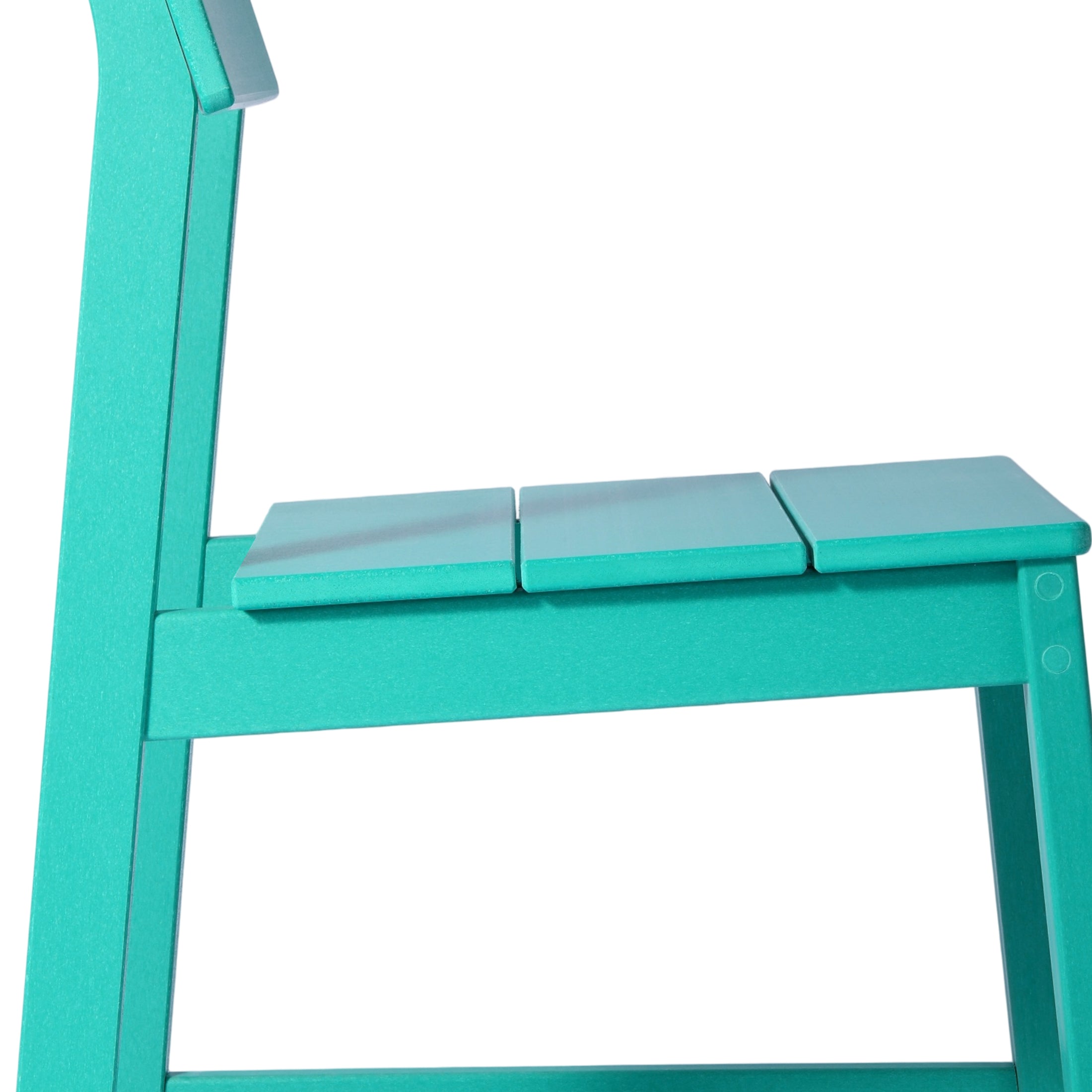 Paloma Modern HDPE Outdoor Armless Patio Dining Chairs (Set of 2)