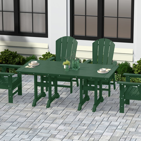 Malibu 71" Outdoor Patio Dining Table