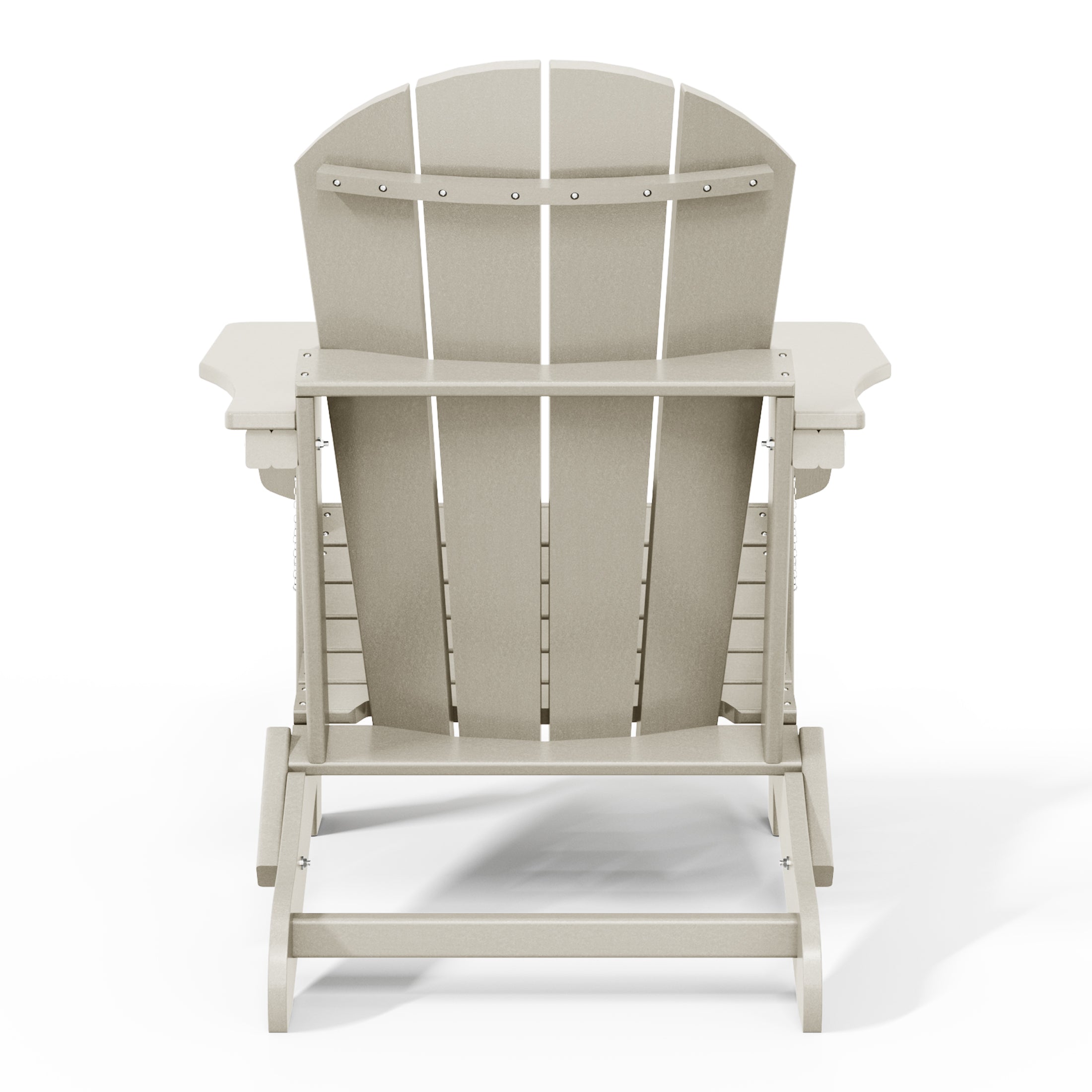 Malibu HDPE Outdoor Patio Folding Poly Adirondack Chair