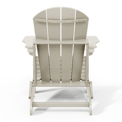 Malibu Adirondack chair set with side table in Sand, view 4