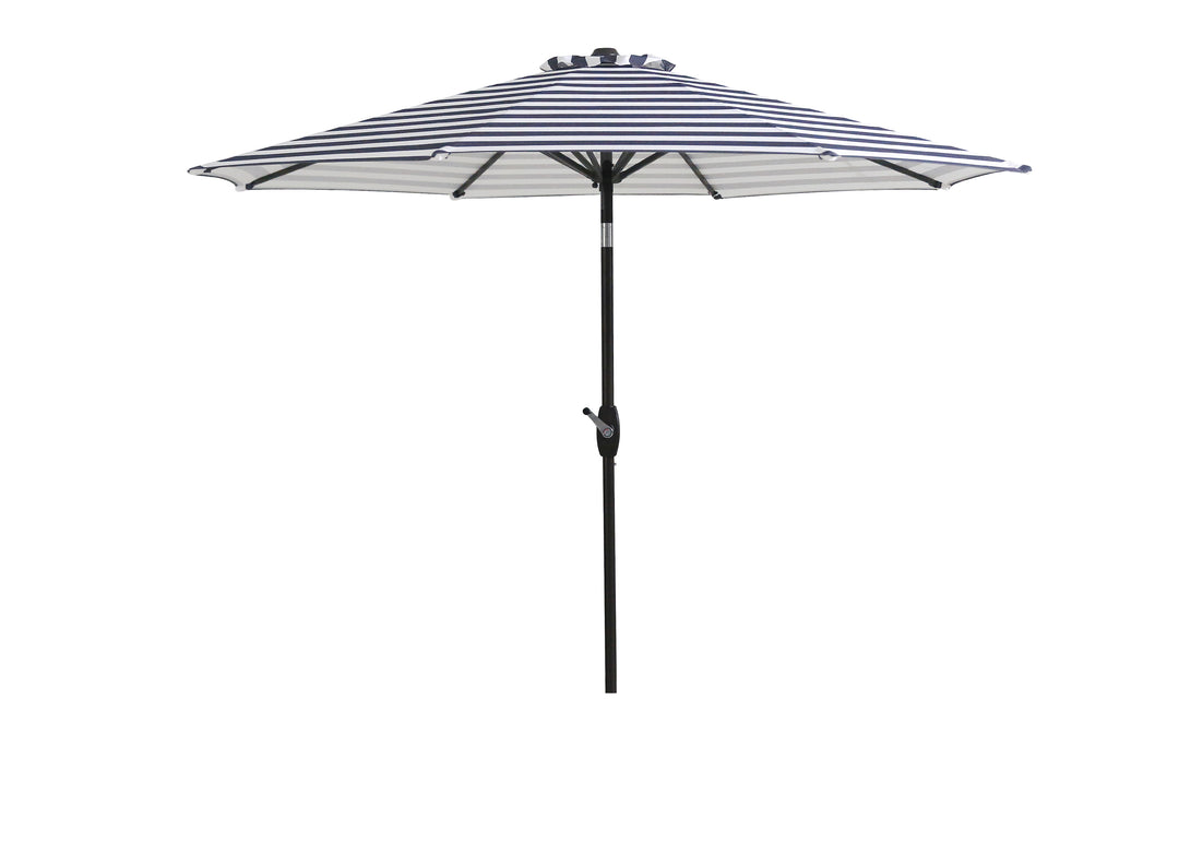 Paolo 9 ft. Patio Umbrella with Bronze Round Weight Base Kit