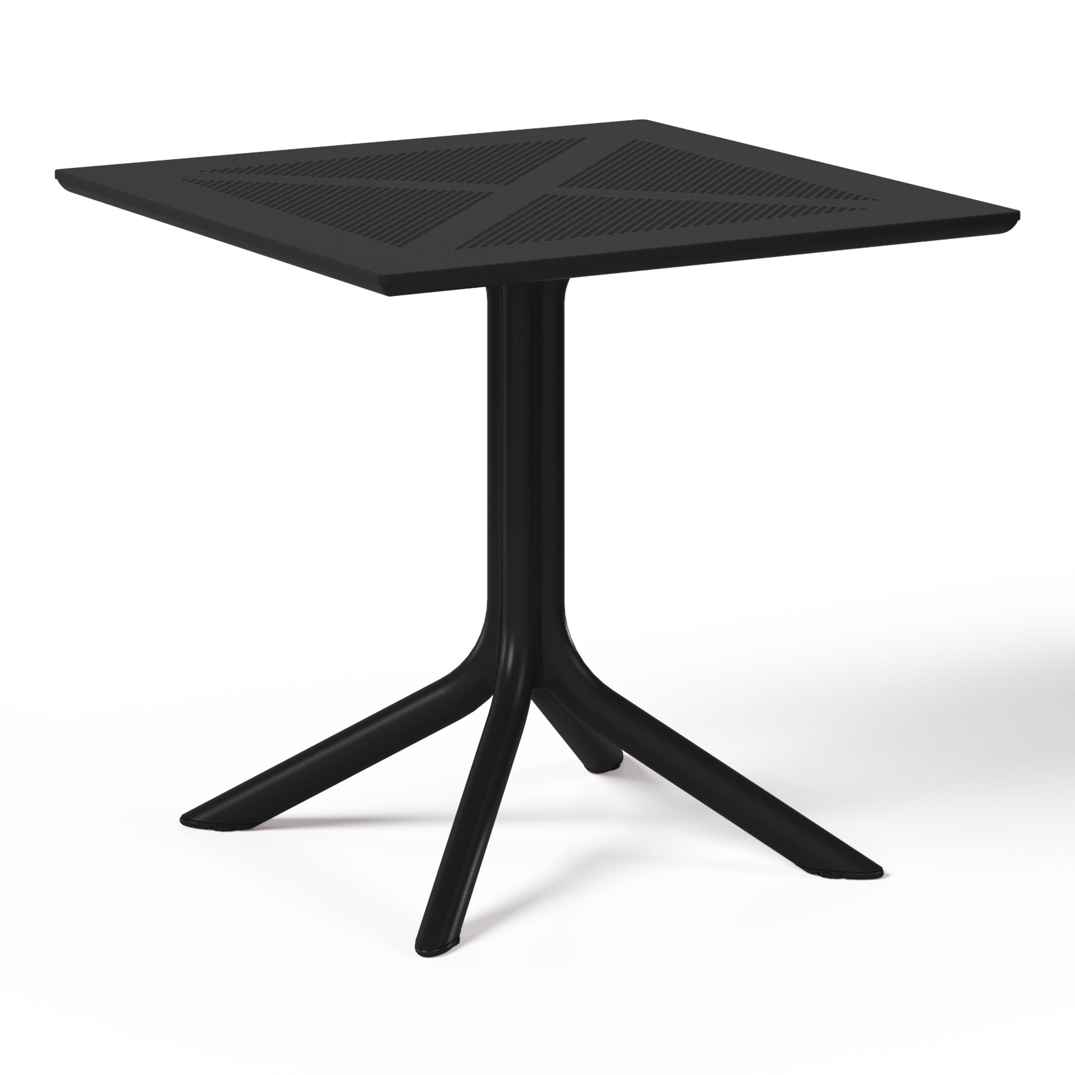 Playa 31.5" Square Plastic Outdoor Patio Dining Table for 4