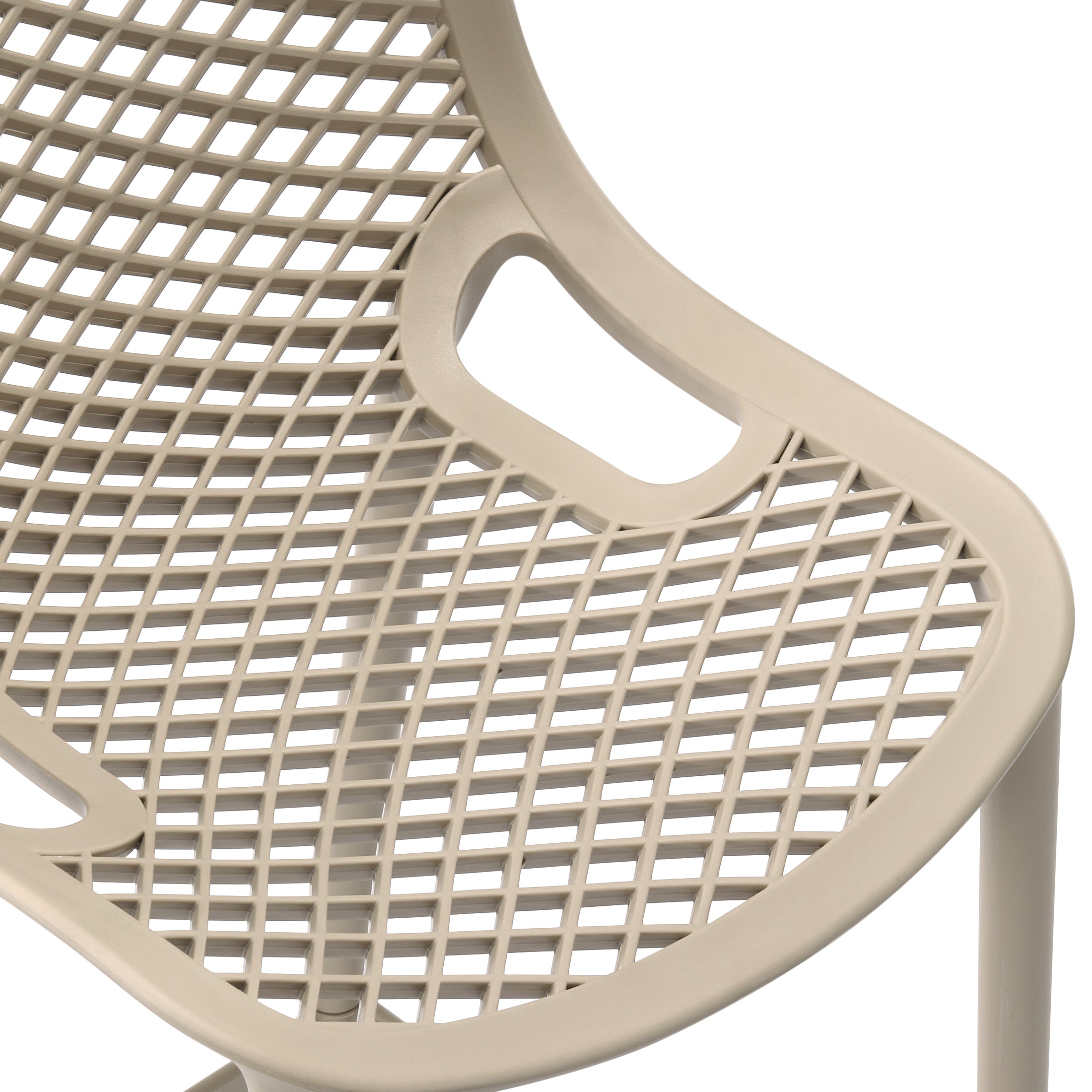 Playa 41.75" Outdoor Modern Polypropylene Plastic Patio Bar Height Stools (Set of 2)