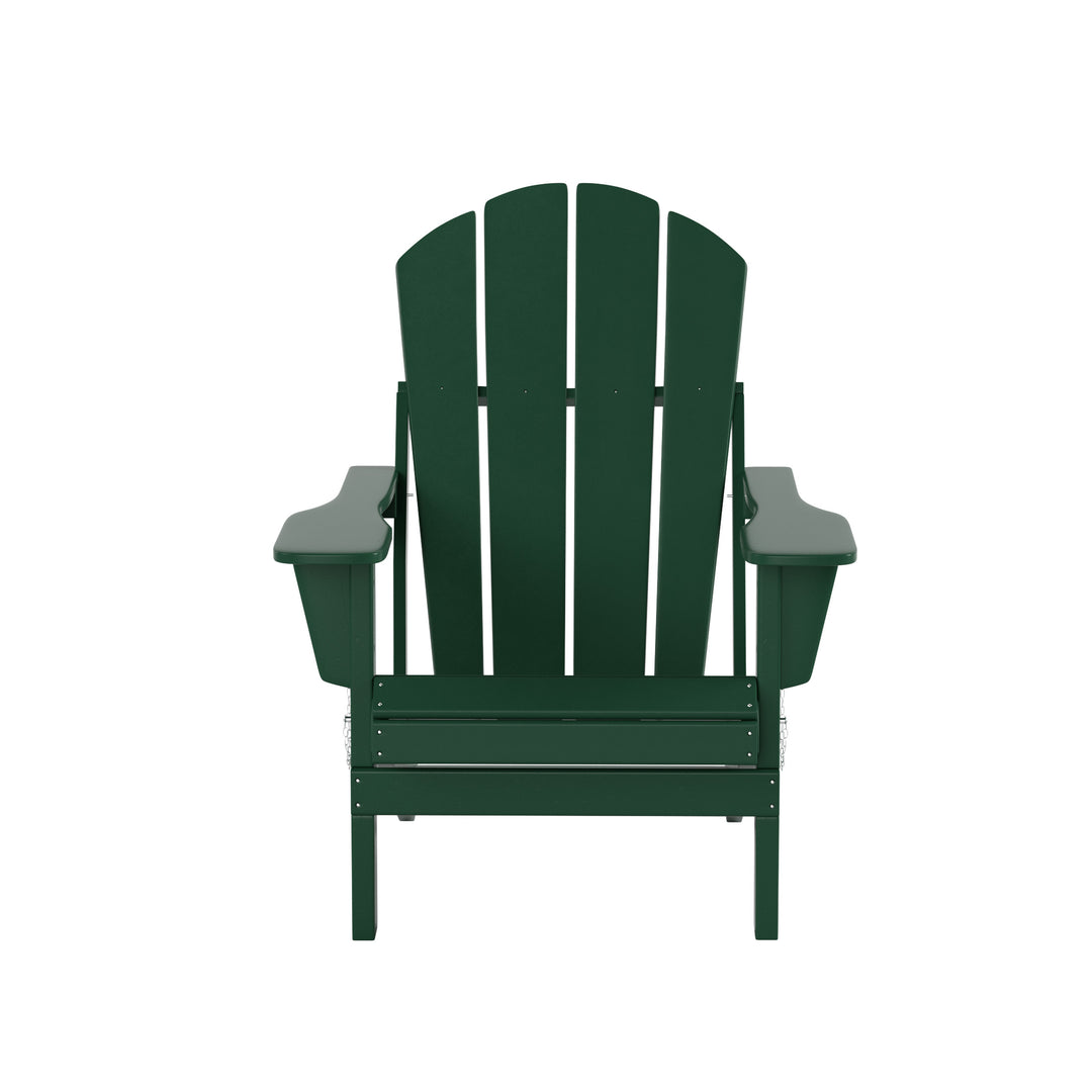 Malibu Outdoor Folding Poly Adirondack Chair (Set of 8)