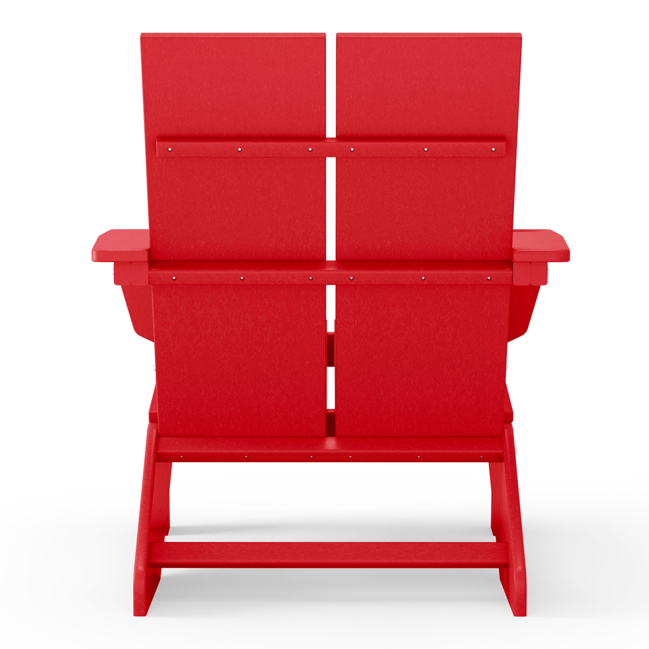 Riviera Outdoor HDPE Modern Adirondack Chair with Cup Holder
