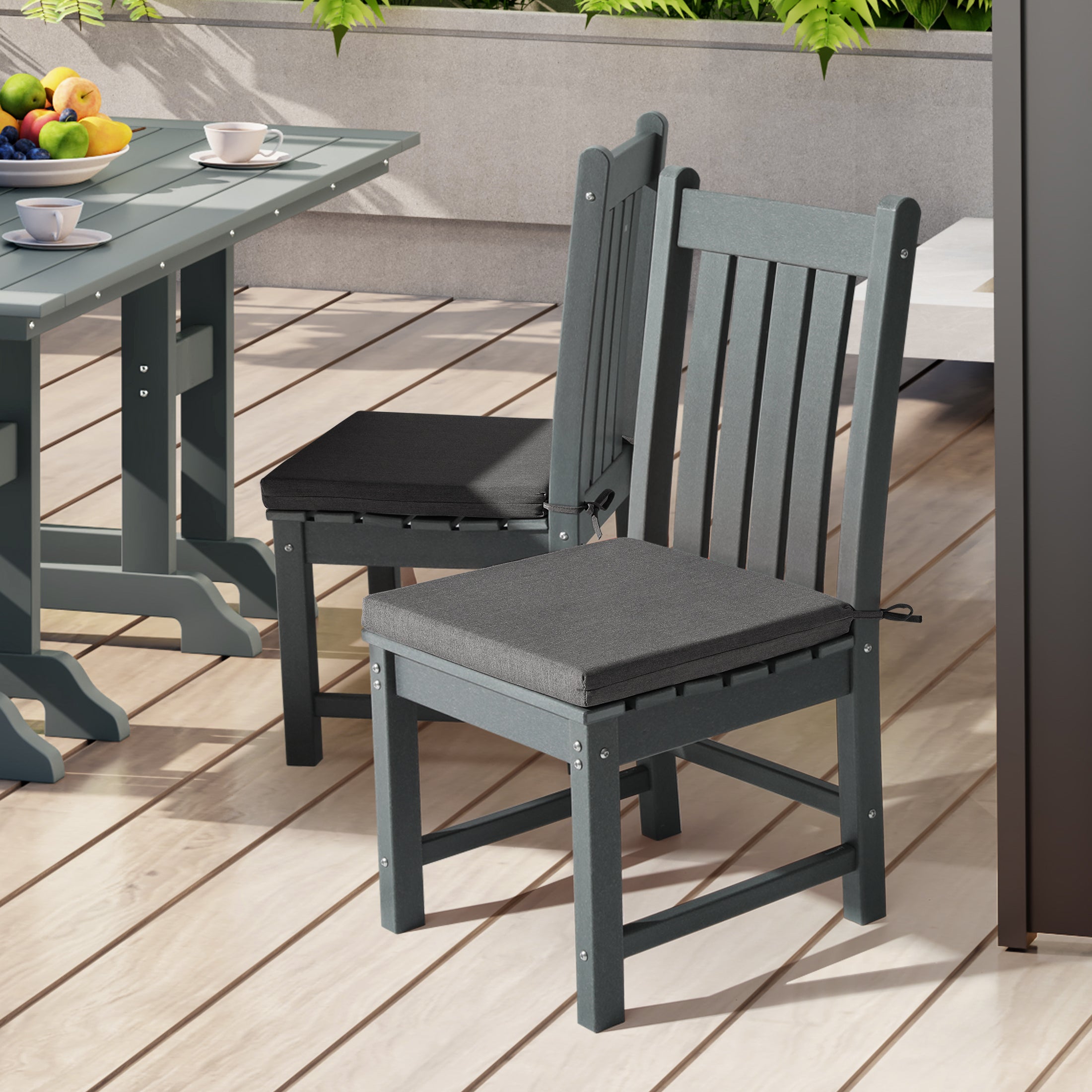 Solace Outdoor Patio Kitchen Dining Chair Seat Cushions Set of 4