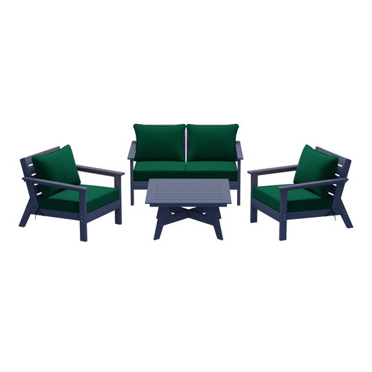 Avalon Outdoor 5-Piece Modular Sectional Patio Furniture Sofa Set