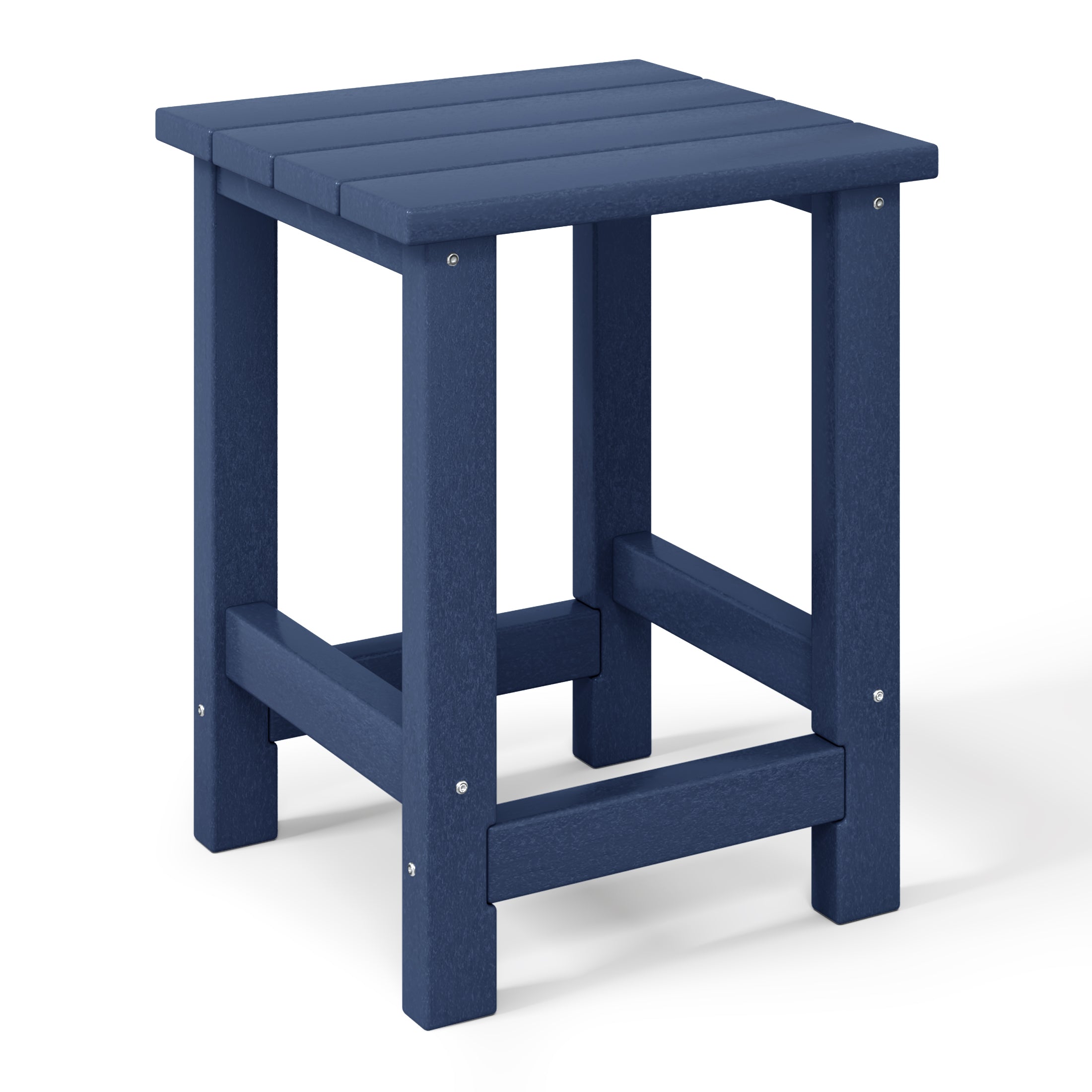 Ashore 3-Piece Kids HDPE Modern Adirondack Chairs Set with Square Side Table and Cup Holders