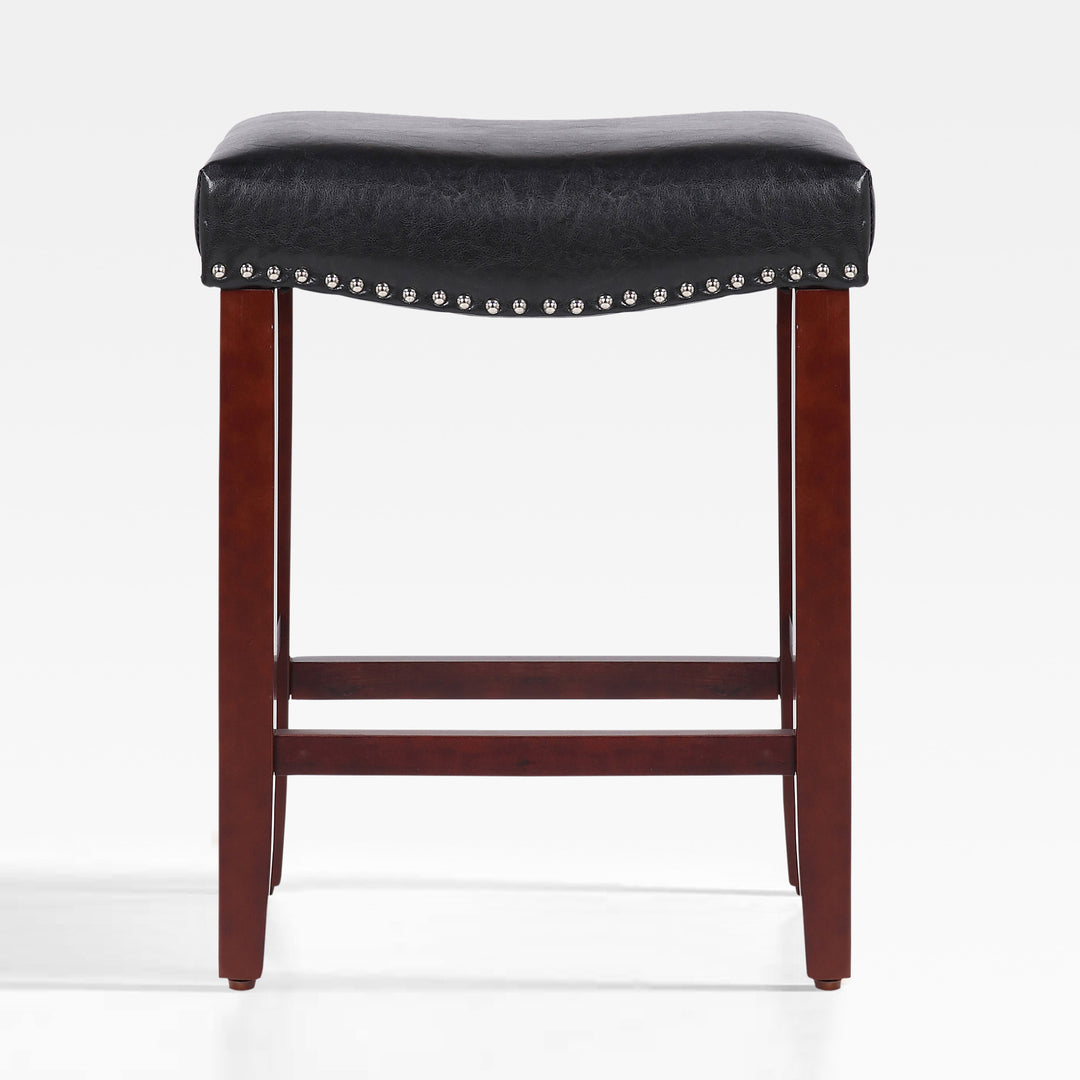 Lenox 24" upholstered nail head bar counter stool