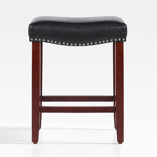 Lenox 24" upholstered nail head bar counter stool