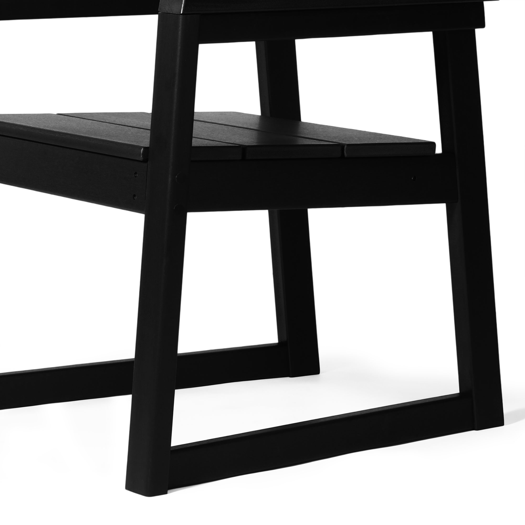 Paloma Modern HDPE Outdoor Patio Dining Arm Chairs (Set of 2)