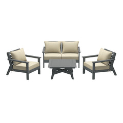 Avalon Outdoor 5-Piece Modular Sectional Patio Furniture Sofa Set