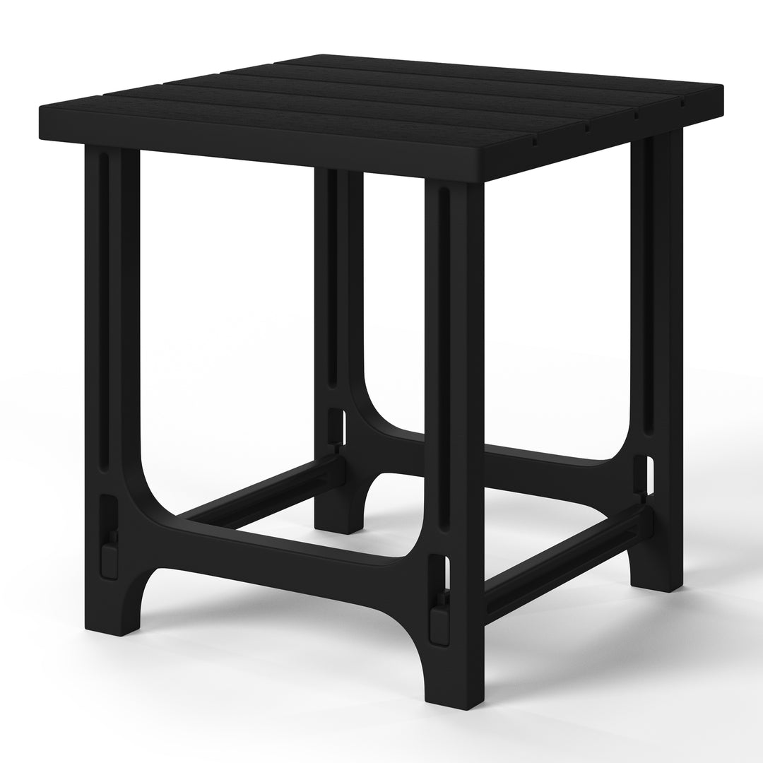 Azura Outdoor 18" HDPE Square Adirondack Patio Side Table