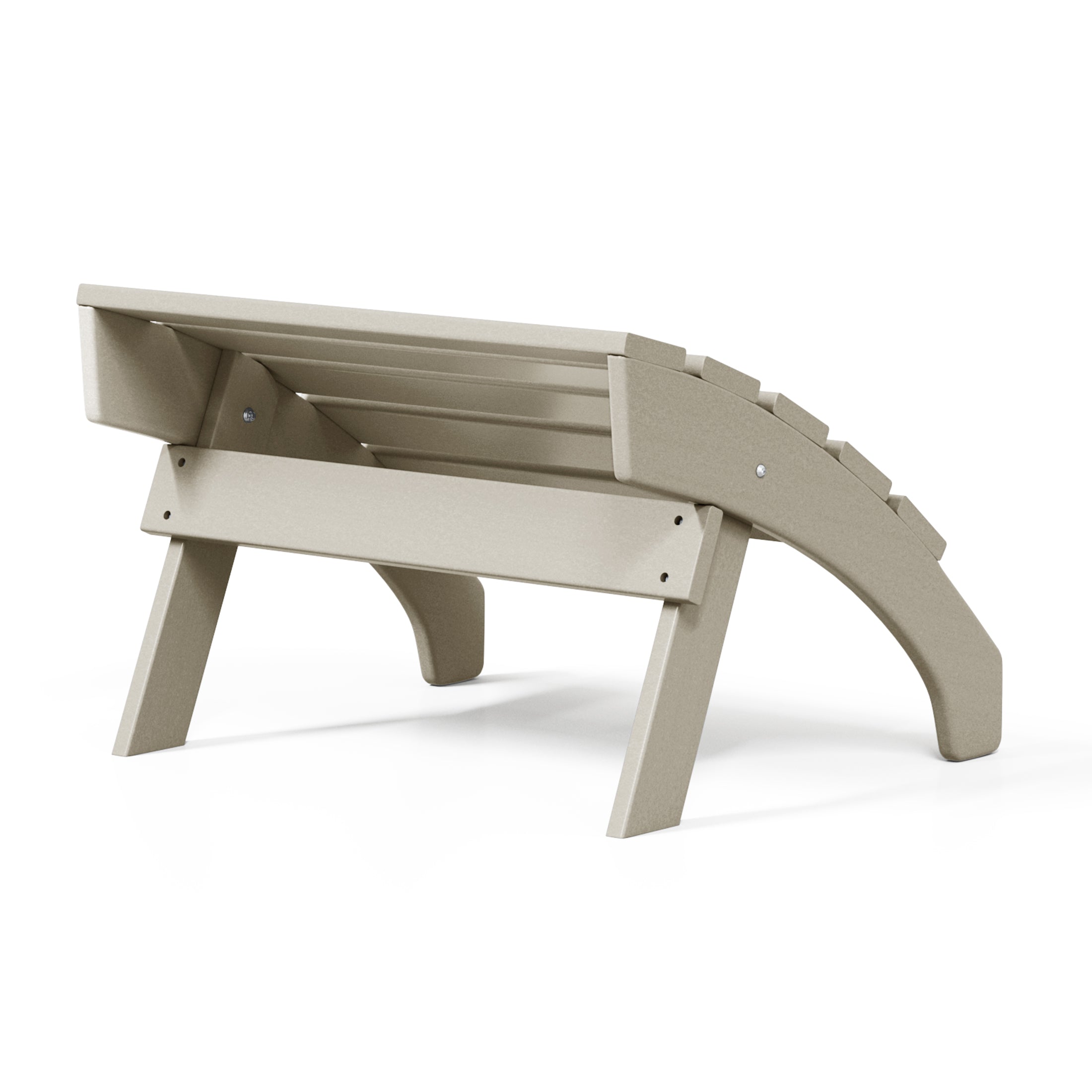 Dylan Outdoor Patio HDPE Adirondack Ottoman Footrest