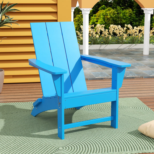 Ashore HDPE Modern Outdoor Patio Folding Adirondack Chair