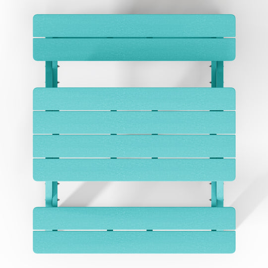 Malibu Outdoor Patio Kids HDPE Plastic Picnic Bench Table