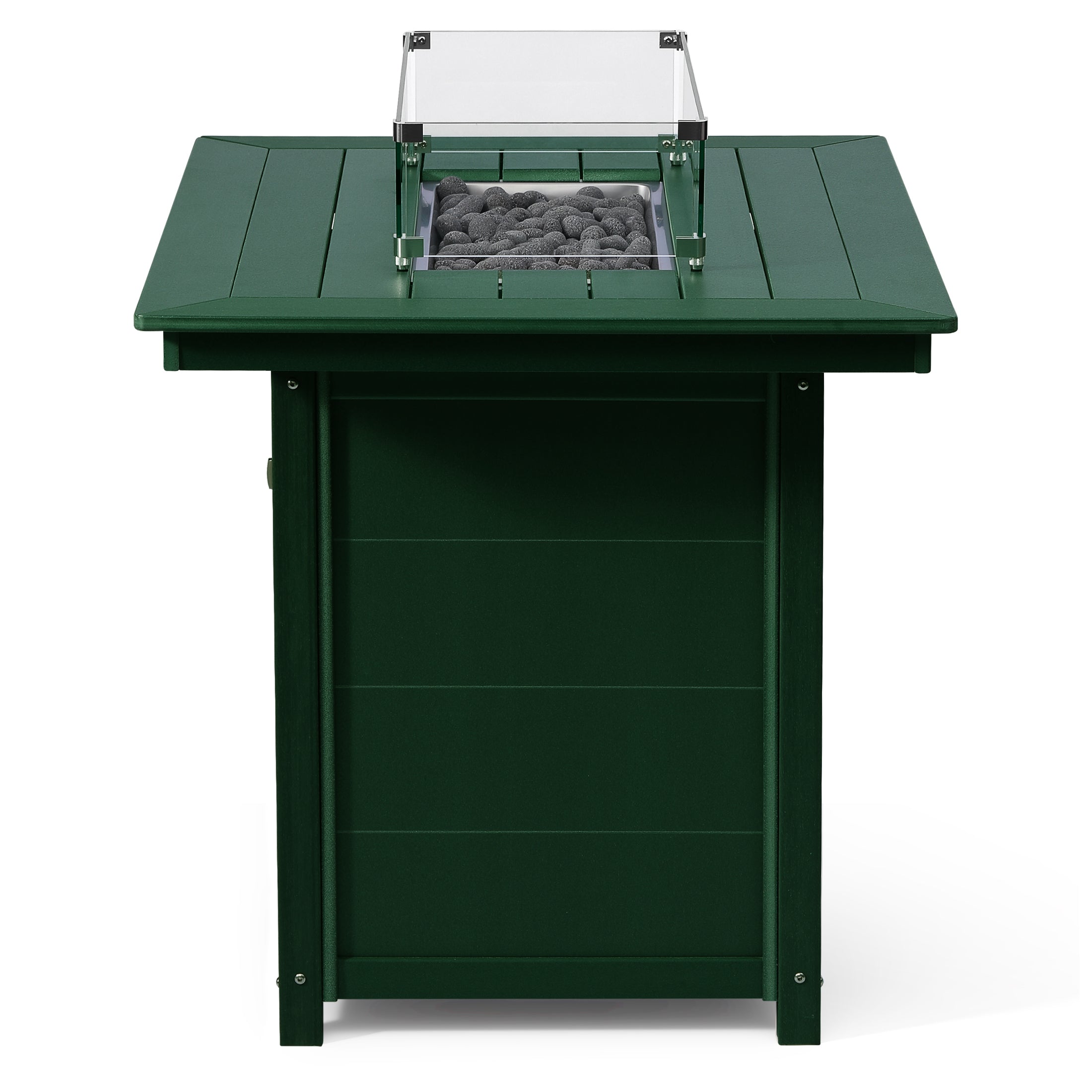 Helios 46" Modern Outdoor Patio Gas Propane Rectangle Fire Pit Table