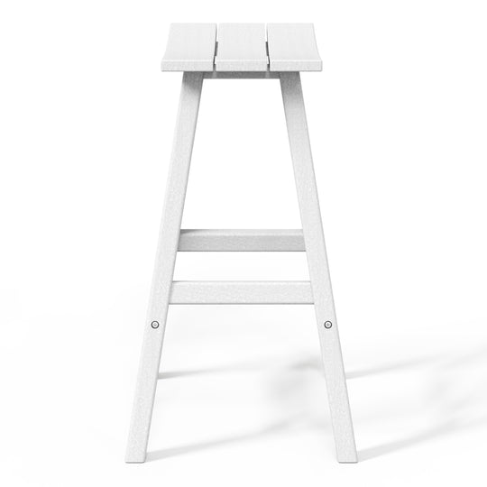 Malibu 29" HDPE Outdoor Patio Bar Height Bar Stools (Set of 3)