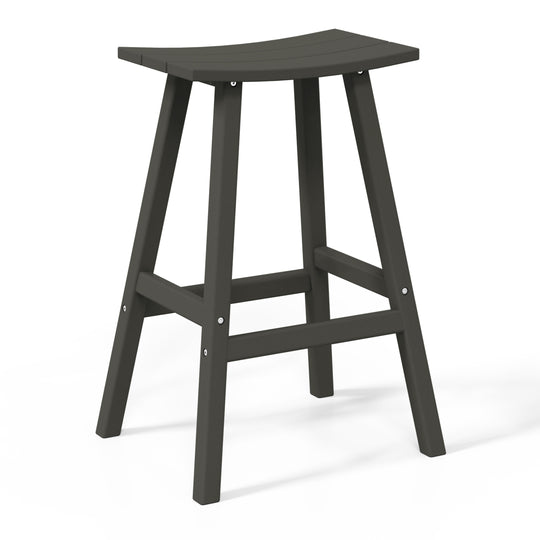 Malibu 2 piece set of 29" height Outdoor / Patio Saddle bar stools