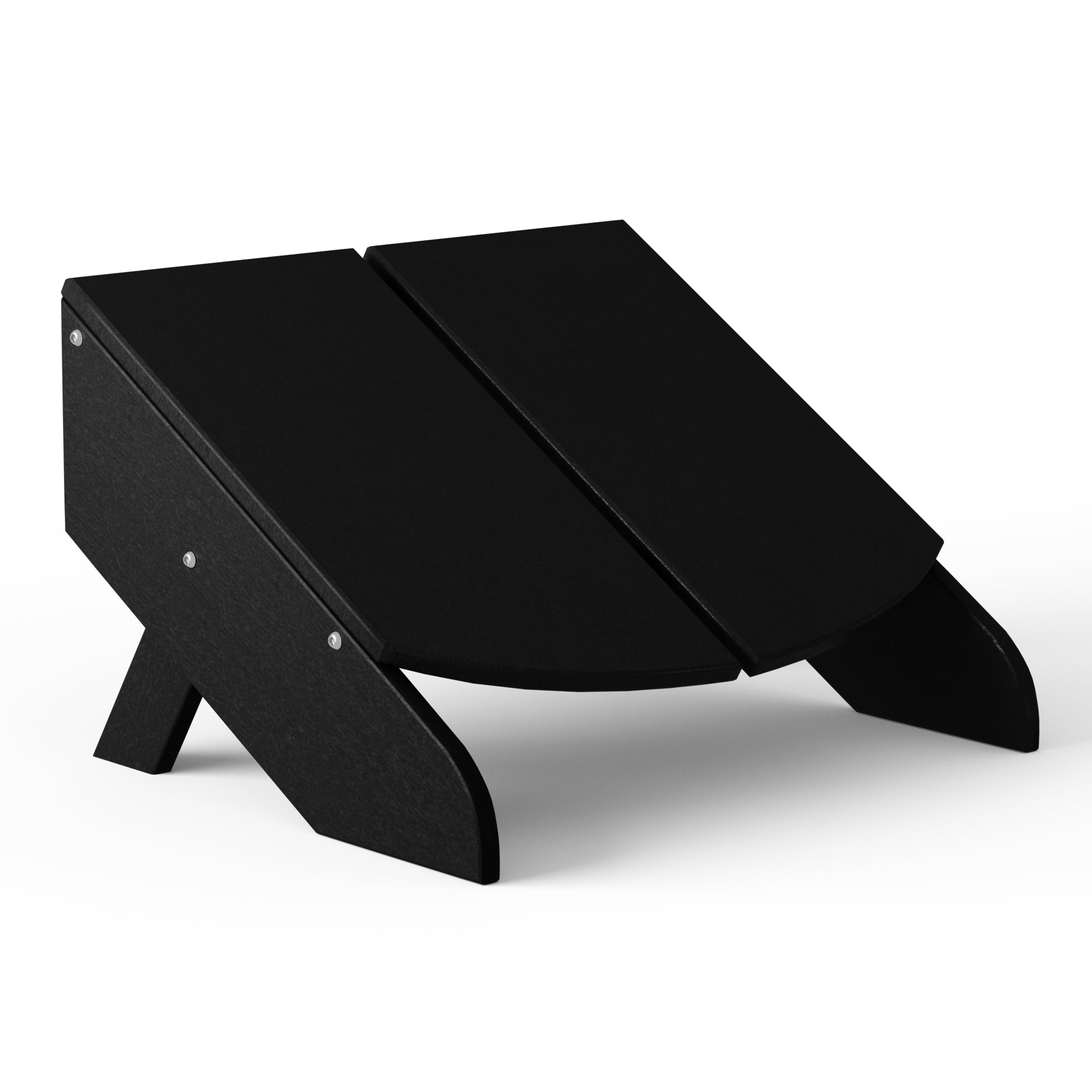 Riviera Modern HDPE Plastic Folding Patio Adirondack Ottoman