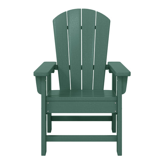 Malibu Kids Outdoor HDPE Adirondack Plastic Patio Chair