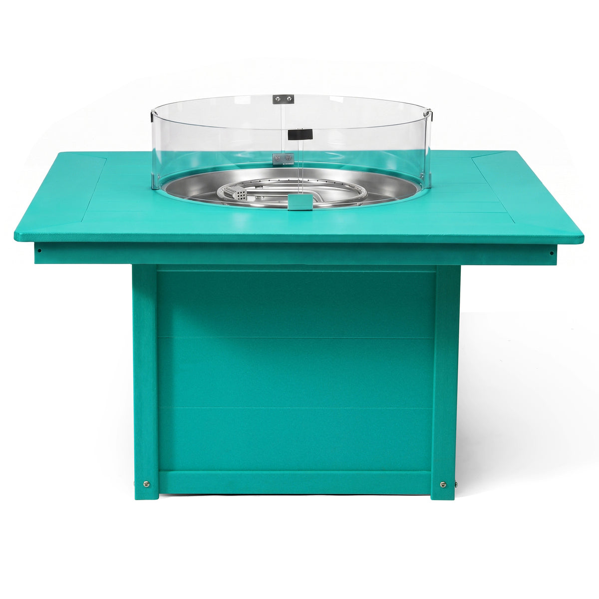 Helios 42" Modern Outdoor Patio Propane Square Fire Pit Table