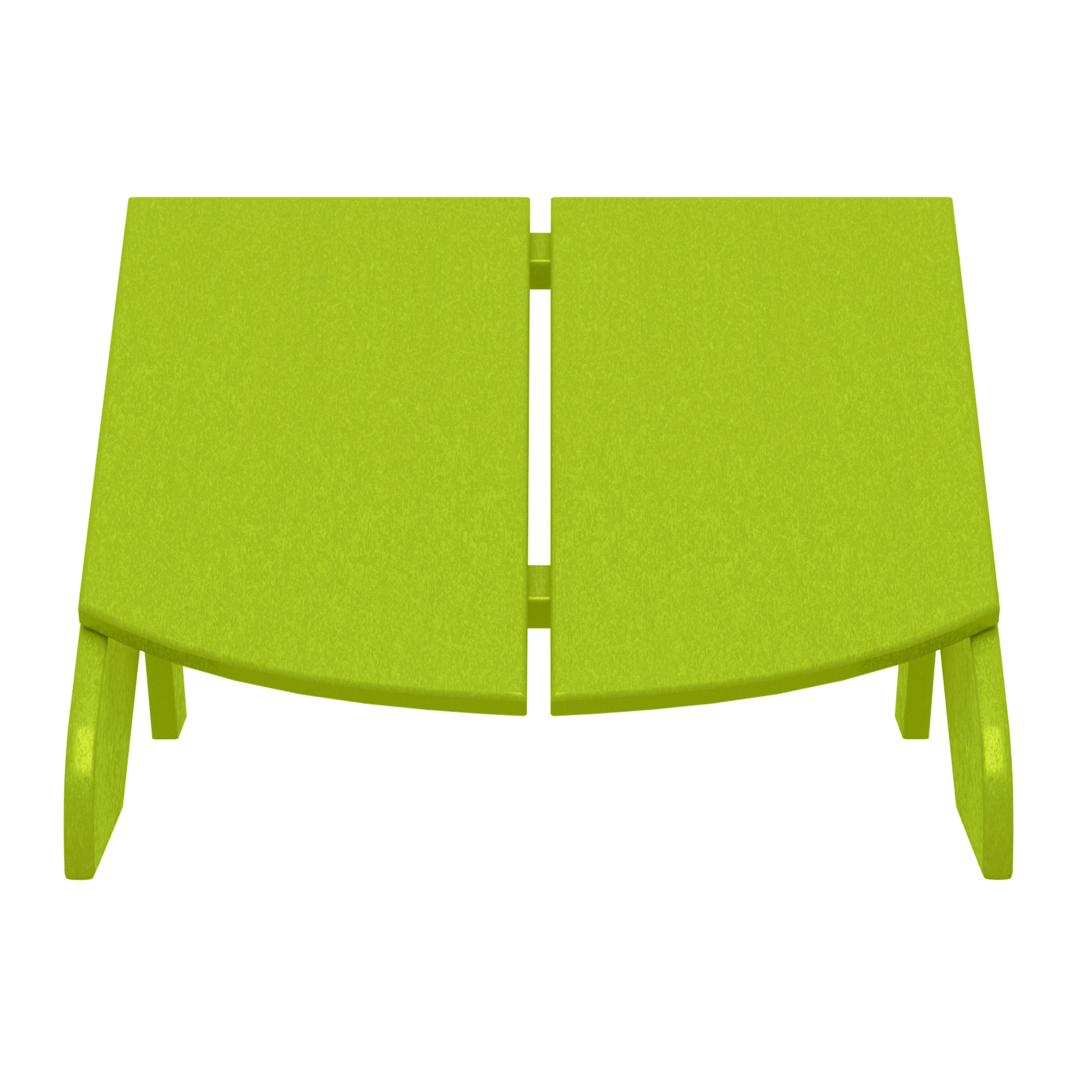 Riviera Modern HDPE Plastic Folding Patio Adirondack Ottoman