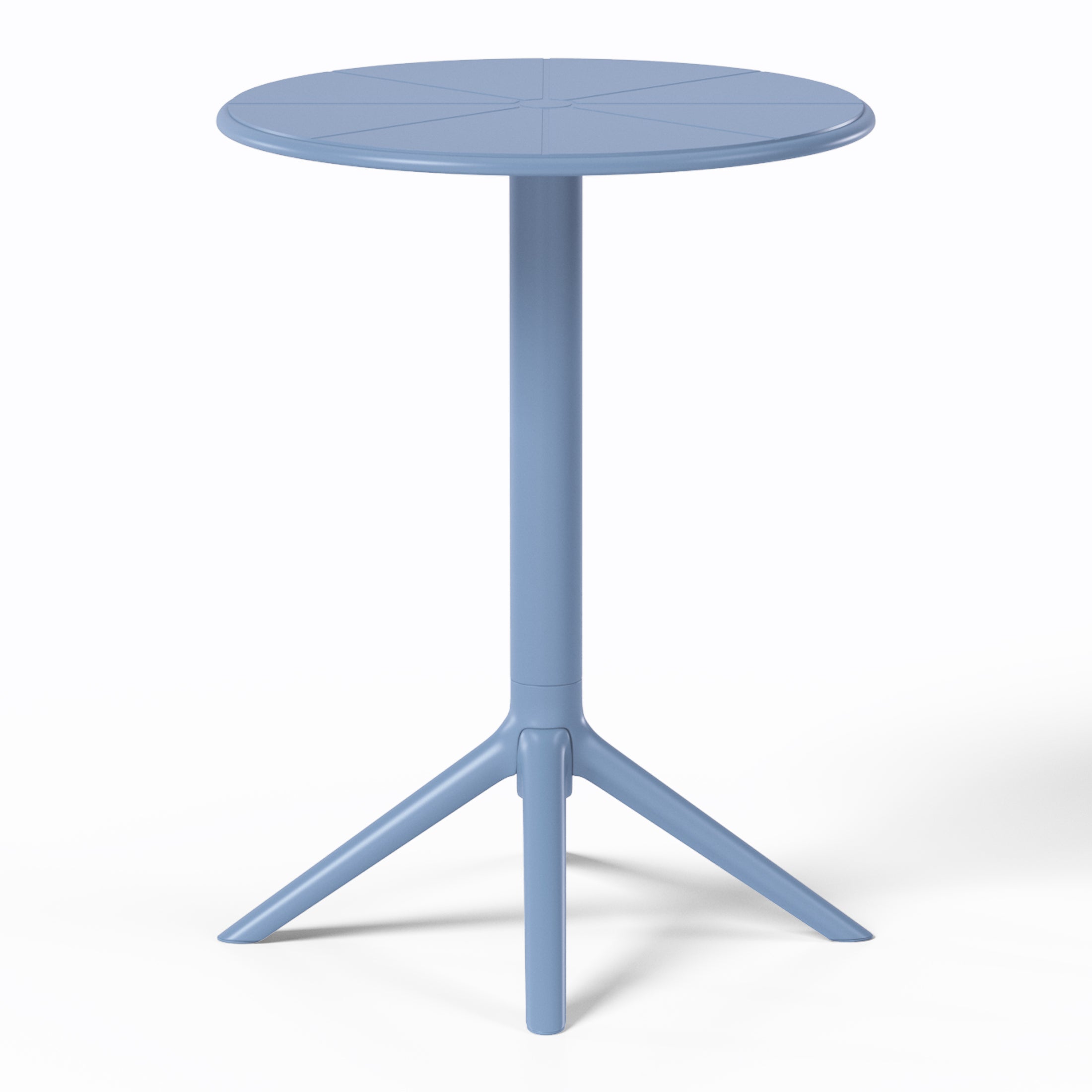 Playa 23.5" Outdoor Polypropylene Resin Round Patio Bistro Dining Table for 2