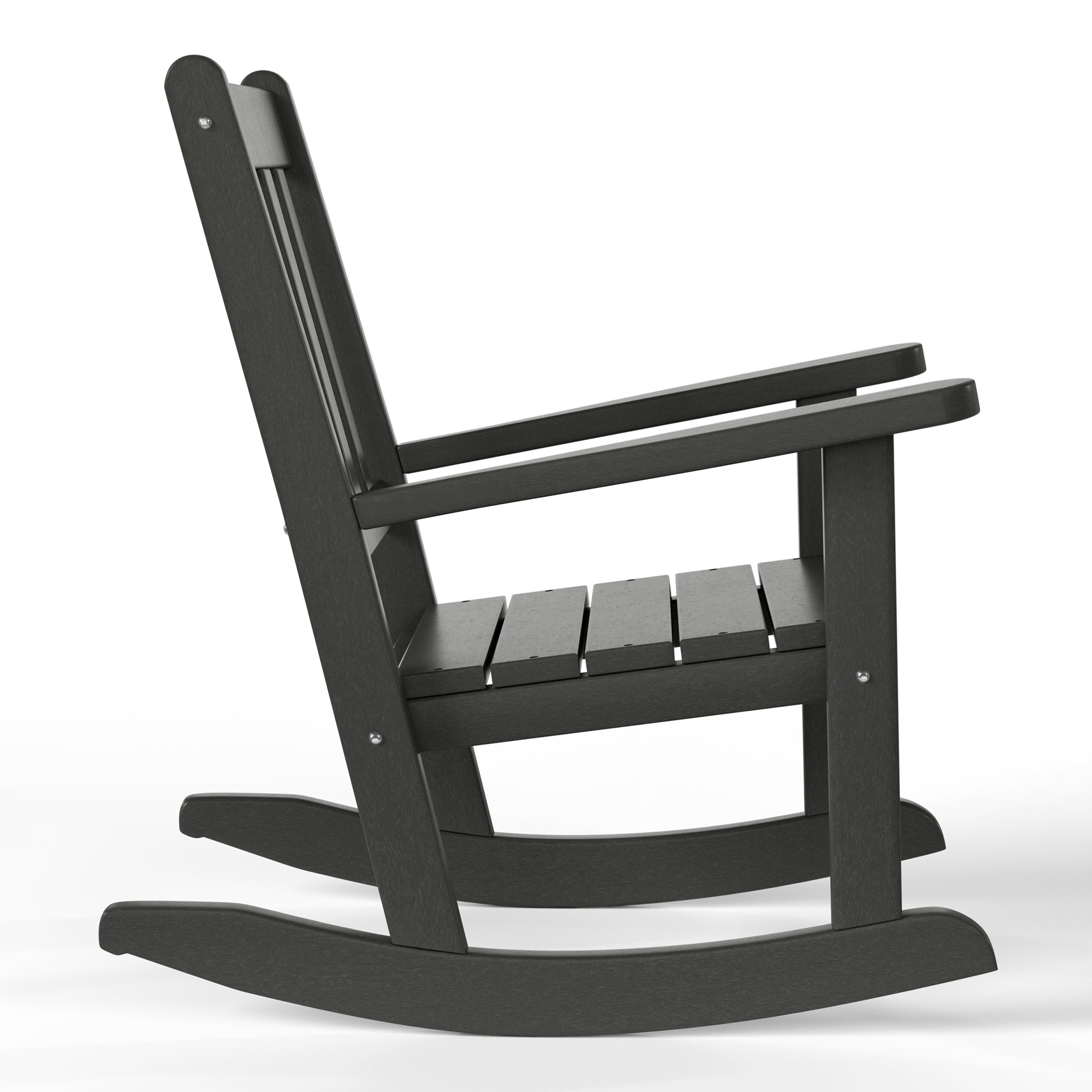 Malibu 3-Piece Kids Outdoor Rocking Chairs Set With Kids Square Side Table