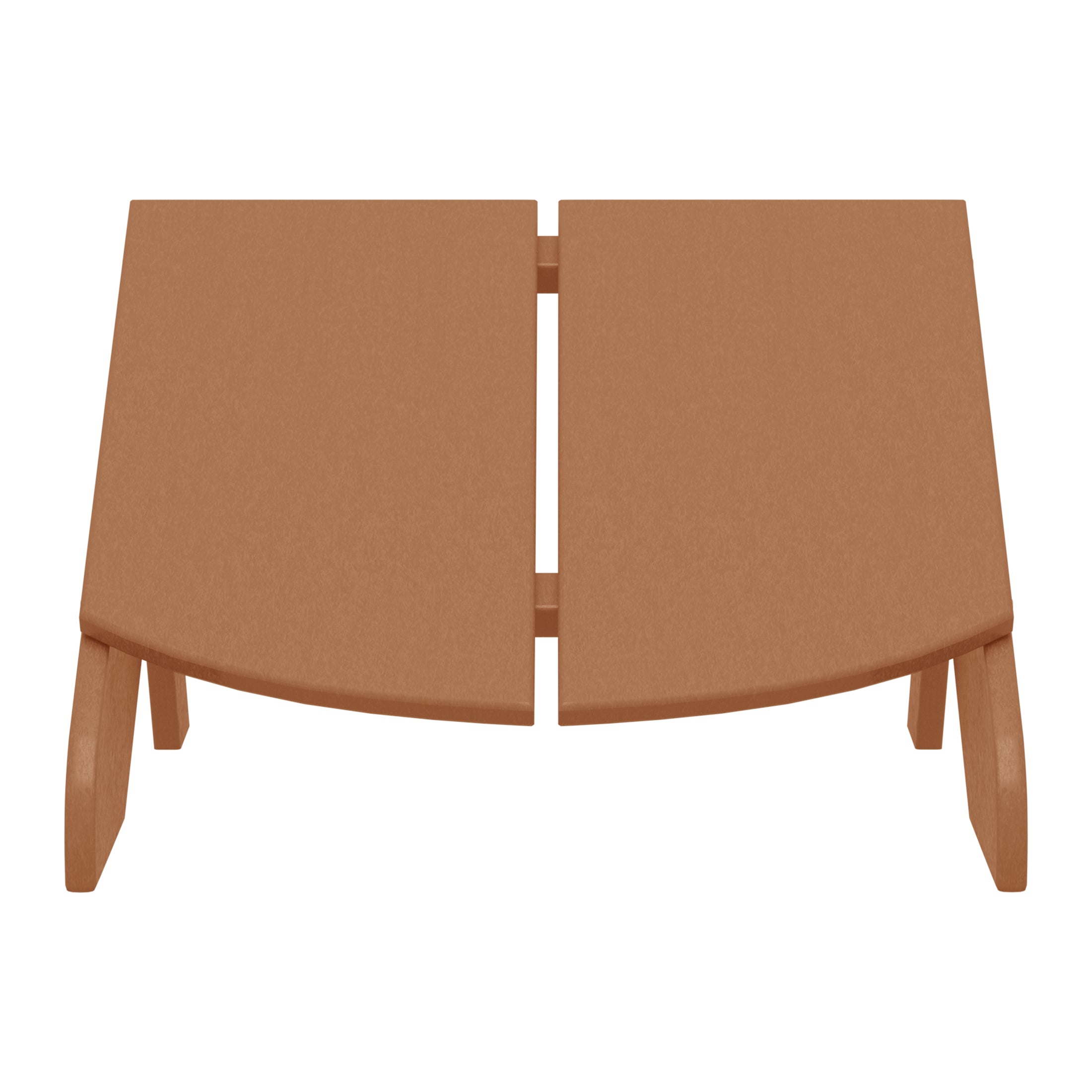 Riviera Modern HDPE Plastic Folding Patio Adirondack Ottoman