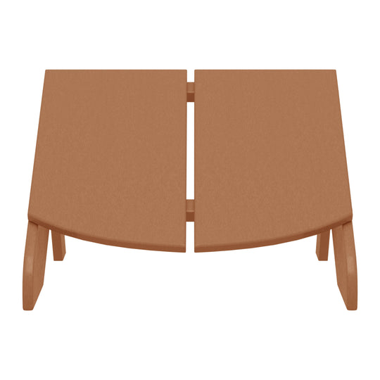 Riviera Modern HDPE Plastic Folding Patio Adirondack Ottoman